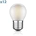 Produktbild ledscom.de E27 LED Leuchtmittel Filament matt G45 4W =35W warm-weiß 380lm A++ für innen und außen, 12 STK.