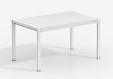 Mesa extensible mediante el desplazamiento de las patas.