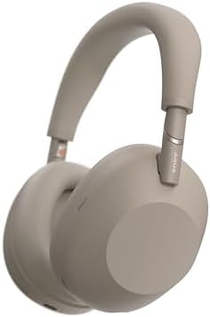 Sony WH-1000XM6 cuffie premium wireless Bluetooth over-ear con Noise Cancelling, suono Hi-Res, comfort elevato, design pieghevole, custodia resistente, 30 ore di autonomia, iOS e Android – Sandstone.