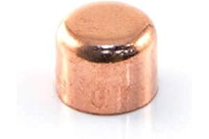 BES 20 x Copper End Feed Stop 8mm Female Fitting Plumbing Joining Pipe Cap