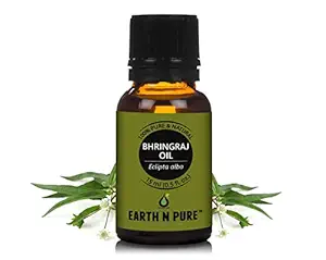 Earth N Pure Bhringraj Oil (Mahabhringraj Oil) | 15 ML | 100% Undiluted, Natural & Therapeutic Grade - Helps In Aromatherapy To Skin & Hair Care