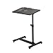 Produktbild Laptop-Schreibtisch, Heizkörper, einfacher Nachttisch, Faltbarer Aufzugschreibtisch aus Stahl (Farbe : SCHWARZ, größe : 56 * 35 * 56~90cm)