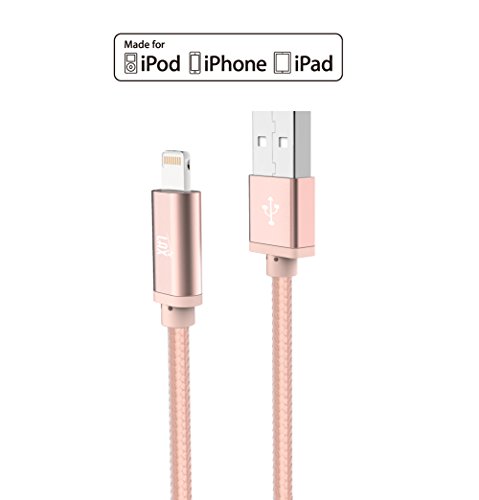 Apple Zertifiziertes Ladekabel, Apple Lightning, extra langes 3m Ladekabel, iPhone 7, 7, Plus, SE, 6s 6 Plus 5s 5c 5, iPad Pro Air 2, iPad mini 2 3 4, silber LAX Gadgets - 5