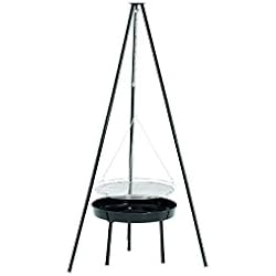 Easy Camp 680082 Trépied feu de Camp Mixte Adulte, Noir