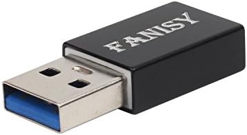 Type-C to USB 3.0 Adapter, FANISY USB 3.0 (Type-A) Male to USB-C (Type-C)Female Connector Converter For Type-C Flash drive, Apple USB-C to USB-C Cable, USB-C to Lightning Cable and Type-C Devices-Black