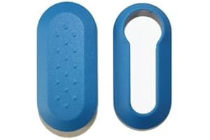 KAWIN Funda para llave coche compatible con Fiat 500, Punto, Bravo, Panda y Doblo (Azul)