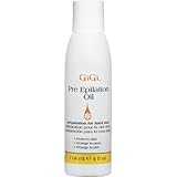 GiGi Pre Epilation Oil - Allows For Easier & More Effective Waxing While Protecting & Conditioning Skin - Preparation for Hard Wax - 118ml