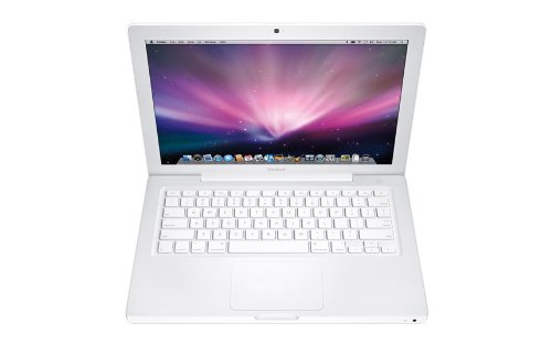 Apple MacBook 13-inch Laptop  Intel Core 2 Duo 2 4 GHz  2 GB RAM  160 GB HDD  Intel HD  OS X  - White - 2008 - MB403B A - UK Keyboard