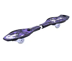 IRIS Metal Portable Lightweight Radically Intense Acceleration Skateboard with 360 Degree Caster Trucks and Anti Slip Concave Platform Caster Board for Kids Ages 8 and Up | - BLUE