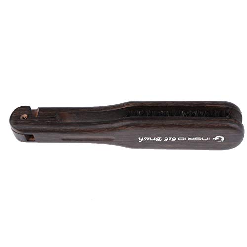 B Blesiya Soft Handle Hair Straightener Brush V Shape Hair Comb Folding Hair Straightening Hairbrush