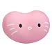 Produktbild YouN Herzform Tier gedruckt Stoff Silikon Handballenauflage Maus Pad (Rosa Katze)