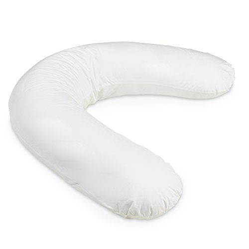 Proheeder Extra Cover V Shaped Support Pillow - Cover in White 100% Percale Cotton with a Anti-Allergy | Made in Portugal