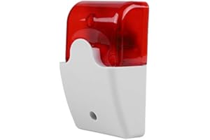 VBESTLIFE 12V Wired Strobe Sirene Sound Alarm Strobe Rotlicht Sound Sirene Home Security Alarm System