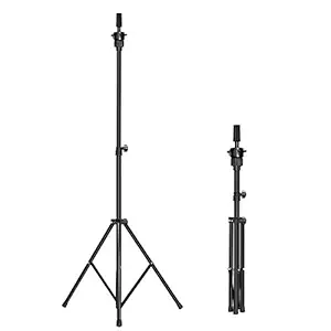 Mannequin Head Stand, Adjustable (32.3 - 53 inch) Metal Wig Stand Tripod for Canvas Head, Styrofoam Head, Hairdressing Training (Black)
