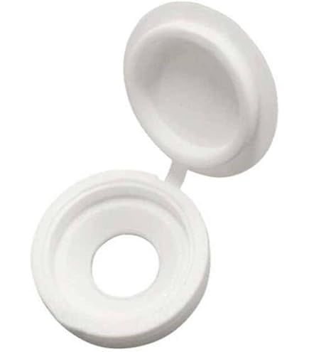 Copriviti Incernierati In Plastica - Set Da 100 Pezzi Taglia M - Coperture A Scatto Per Viti Bianche - Foto 14