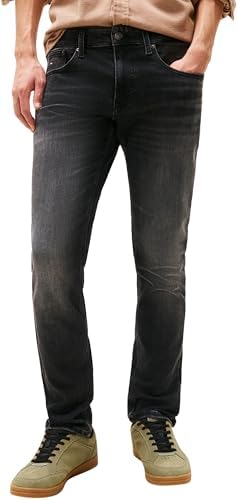 Tommy Jeans Uomo Jeans Scanton Slim Fit, Nero (Denim Black), 28W/32L