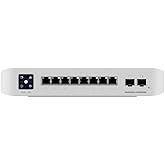 Ubiquiti UniFi USW-Pro-8-PoE Managed L2/L3 Gigabit Ethernet (10/100/1000) Energie Über Ethernet (PoE) Unterstützung 1U Weiß