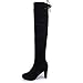 Produktbild Stiefel Damen, LANSKIRT Stretch Faux Slim High Boots Overknee Stiefel High Heels Schuhe Stiefeletten Halbschaft Stiefel Plateau Blockabsatz Knöchelhohe Stiefel Boot Sandalen Sneakers Schuhe