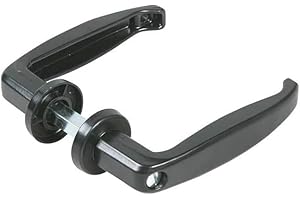 DMS Poignée noire réglable 35 à 50 pour portes métalliques et portails
