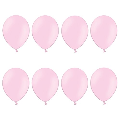 Simplydeko Luftballons in vielen Farben | Hochzeit, Party, Kindergeburtstag | Premium Ballons (Pastell Rosa)