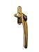 Produktbild Schlosser Technik Cockspur Fenstergriff Fenstergriff Gleichschließend Verschluss für uPVC, Gold, Right Handed