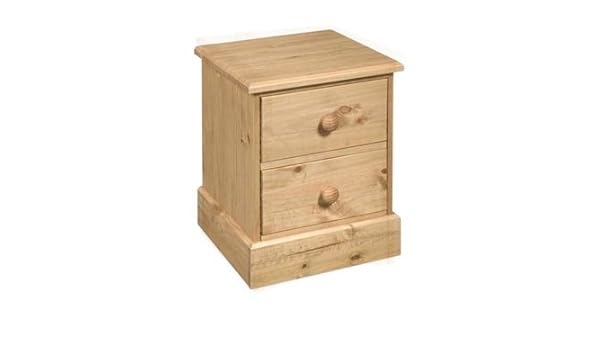 Core Spirit Cotswold 2 Drawer Bedside Cabinet Table Real Dovetail