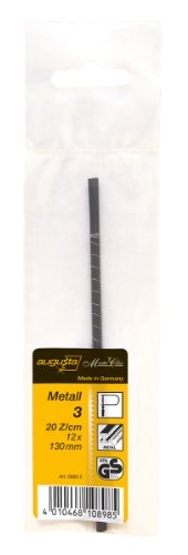 Augusta Laubsäge-Ersatzblätter 12 Stück, 130 mm für Metall No. 3 fein, 0880 3 AMA