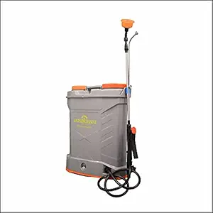 Jaisinghani Heavy Duty Double Motor (12V, 12V), Battery Operated Knapsack Sprayer Pump, Best Automatic Sprayer Sanitize Machine for Farms, Hospitals, Gardens, Bungalows & Industries 20 L Backpack Sprayer
