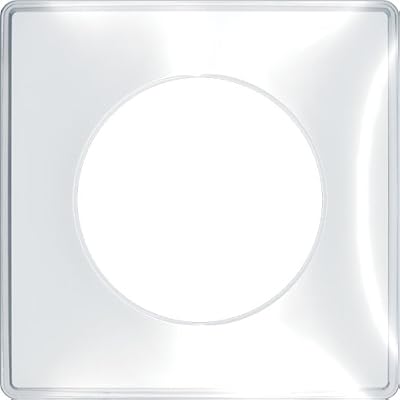 SCHNEIDER ELECTRIC Plaque 1 poste Odace You Evolutive blanc transparent
