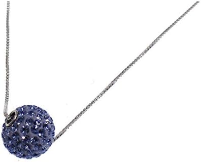 Choker Round Centre with Rennet Glass Light Sapphire