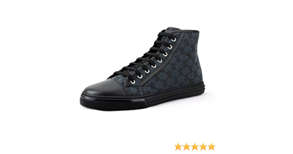 Gucci Original GG Canvas Sneakers Alte da Uomo, Piombo/Nero (Grigio/Nero),  nero (Piombo/Nero (grigio/nero)), 47 EU : Amazon.it: Scarpe e borse