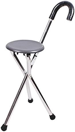gayy 1pc Adjustable Folding portÃ ¡Til Massage Foot trãpode atenciã Stool³ n of the Health of Travel bastã Chair Seat³ n For The Old Man grey