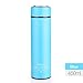 Produktbild soleditm Thermos Tasse Edelstahl Thermo Tasse mit Tee-Ei isoliert Thermos Kaffee Tassen, Thermo Flasche Auto-Staubsauger Fläschchen, blau