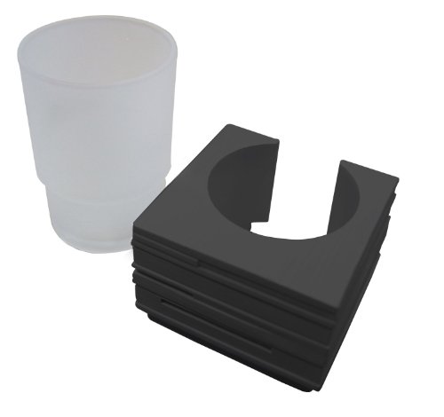 Ridder 229909100-350 Bad-Accessoire-Set 3-teilig, Brick schwarz - 5
