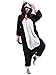 Produktbild ULEEMARK Jumpsuit Onesie Tier Karton Fasching Halloween Kostüm Sleepsuit Cosplay Overall Pyjama Schlafanzug Erwachsene Unisex Lounge Kigurumi Schwarz Katze for Höhe 140-187CM