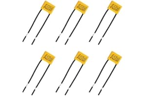 QNENEAM 6 Stück Entstörkondensator LED, Kondensator Lampe, 0.22uF 275V X2 Löschglied für LED Beleuchtung, Hochdichte Leiterplatten, Blinklampen und Signal-Lampen, Ideal für Elektronikschutz
