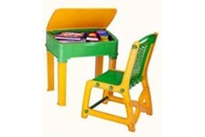 Elex® Children Study Table and chair Kids Study table Desk toddler chair furniture study chair and desk for children boys and girls gift set (Yellow)