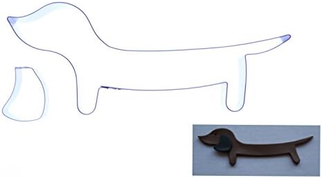 Sausage Dog/Dachshund Cutter - Stainless Steel Sugarcraft Cutters - 75mm - Valley Cutter Company - Sugarcraft, Cake Decorating, FIMO, Polymer and Precious Metal Clay