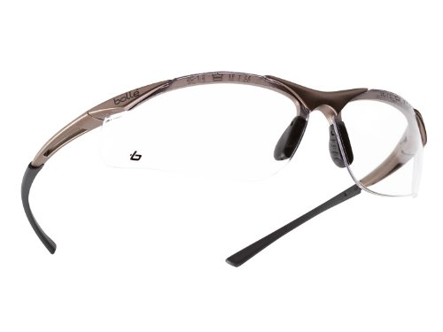 Bollé Schutzbrille - Contour -, transparent, anti-kratz & anti-beschlag, mit TIPGRIP-Bügel