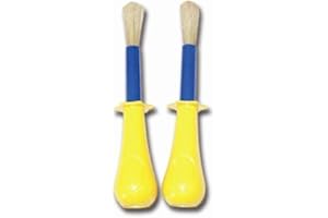 MILTON BRADLEY 5 Jumbo Non Roll Todder Paint Brushes