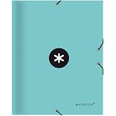 Liderpapel Antartik Sorting Folder A4 12 Compartments Rubber Lined Cardboard Mint Colour
