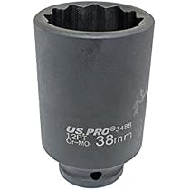 US PRO 30 Mm Stecknuss – 12-kant, Tief, Für Getriebe & Schwere Arbeiten, Chrom-Molybdän-Stahl