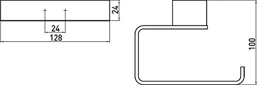 Emco 05000101 Papierhalter Loft ohne Deckel - 2
