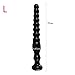 Price comparison product image Lqb Super Larger Soft Silicone Anal Plug Masturbation Sex Toys Anal Beads Butt Plug Prostate Massage Anal Dilator Sex Products,S White,Black