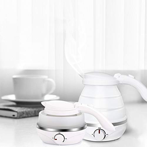 ZHANGM Bouilloire lectrique Pliable de Voyage, Eau bouillante Rapide, Silicone de qualit Alimentaire - Petit, Pliable, portatif - Protection Anti-bullition  Sec