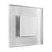 Produktbild LED Treppenbeleuchtung Premium SunLED Large Kaltweiß 230V 1W Echtes Glas Wandleuchten Treppenlicht mit Unterputzdose Treppen-Stufen-Beleuchtung Wand-Einbauleuchte (Alu: Weiß, 4er Set)