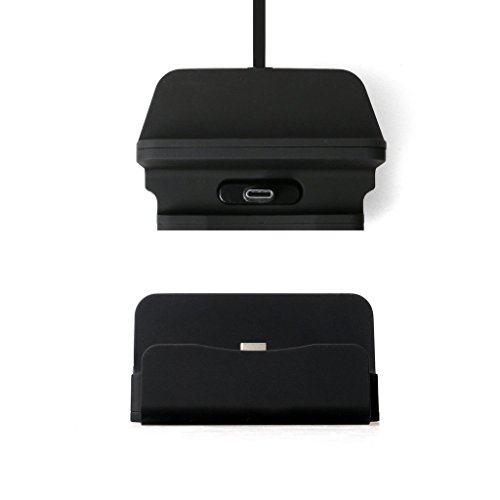 Fone-Case Black Desktop-Typ-C Daten Sync Aufladen Dock Station Cradle Ladegerät Stand Mount für BlackBerry KeyOne - 3