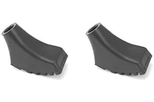 HIKEHOBBY Spare Replacement Walking Stick Trekking Hiking Pole Rubber Ferrule Ends 2 Pack