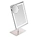 Produktbild LED Makeup-Spiegel aus Metall und Glas mit 80 Mini-LED-Lichtern Extra-Hell, Stabile Standfläche, Dimmbar und Speicher-Funktion, Abnehmbarer 10x Vergrößerungsspiegel