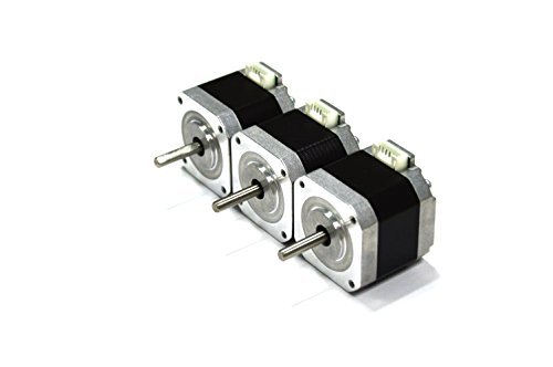 HICTOP Nema 17 42 Stepper Motor Bipolar 1.5A 57oz.in 40mm 4-lead for 3D Printer/CNC 3PCS+Wiring